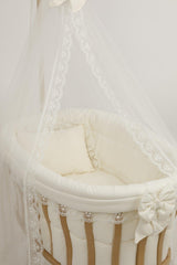 Cream French Lace Baby Sleeping Set (Only Suitable For Crib) - Crib Not Included - - Swordslife