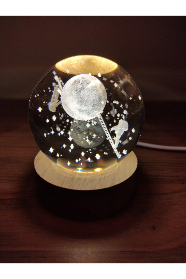 Crystal Ball Night Light Astronaut - Swordslife