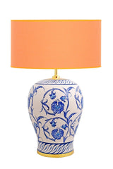 Kty-srm01 Blue Blanc Ceramic Lampshade - Orange - Swordslife