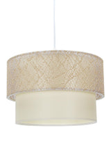 Lacy Cream Triple Lampshade And Chandelier Set Bedroom Lighting - Swordslife