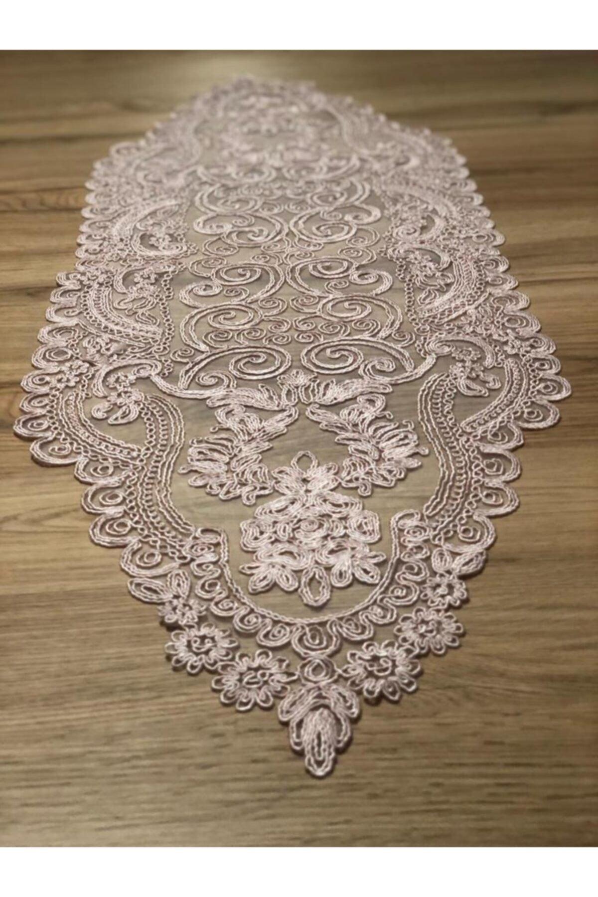 Lace Detailed Powder Runner (110x35cm) - Swordslife