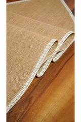 Lace Edge Jute Runner 40x300 cm - Swordslife