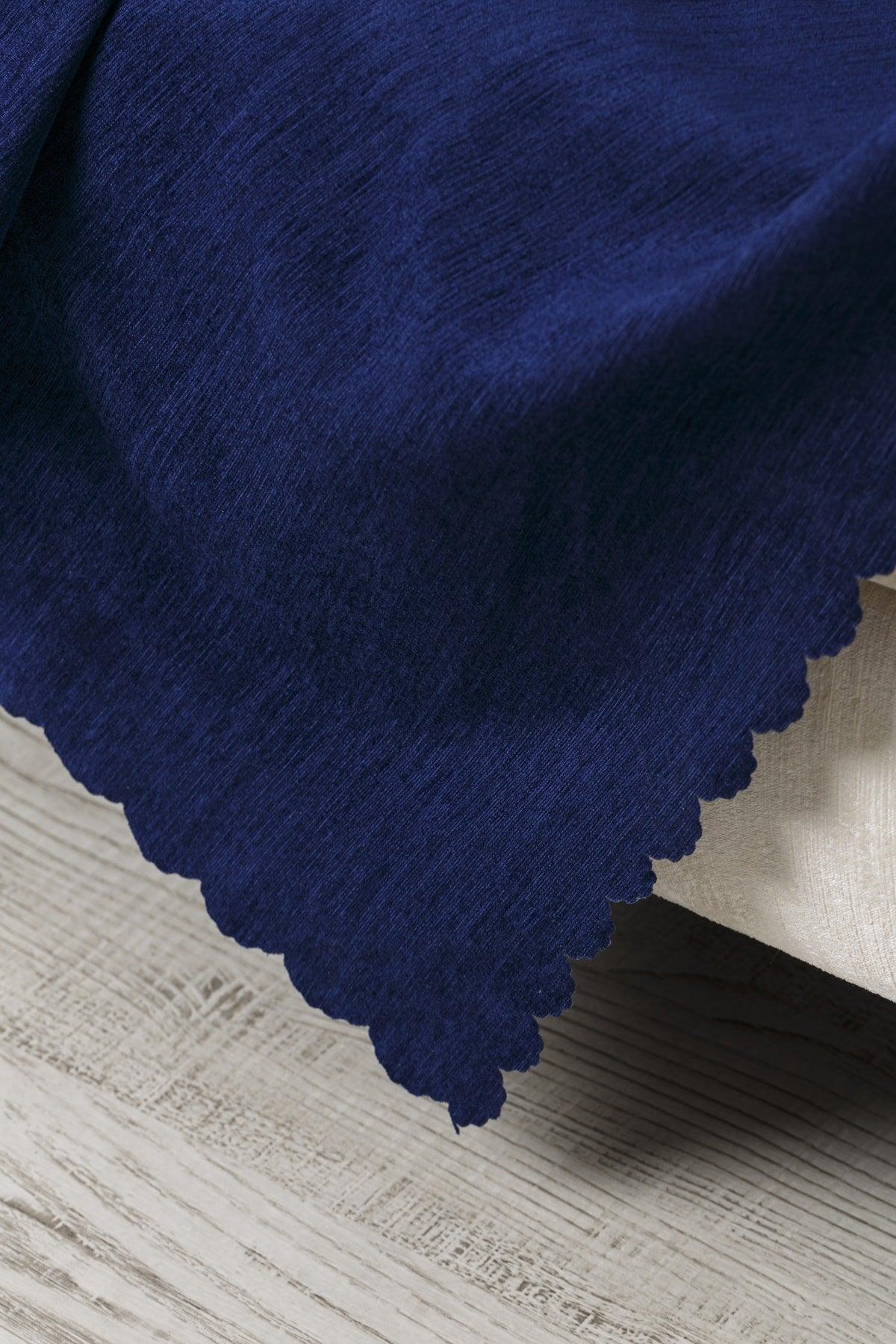 Navy Blue Oversized Double Sided Sofa Bed Seat Cover Shawl Covering the Arms - Swordslife