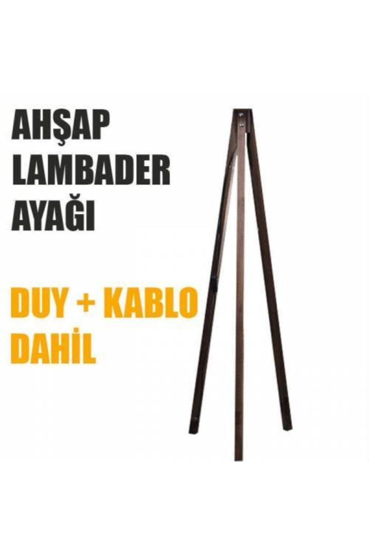 Lamper Säule Stativ Fuß Ahşap Abade Pillar Drei Ahşap Fuß Klempner Braun 1660 - Swordslife