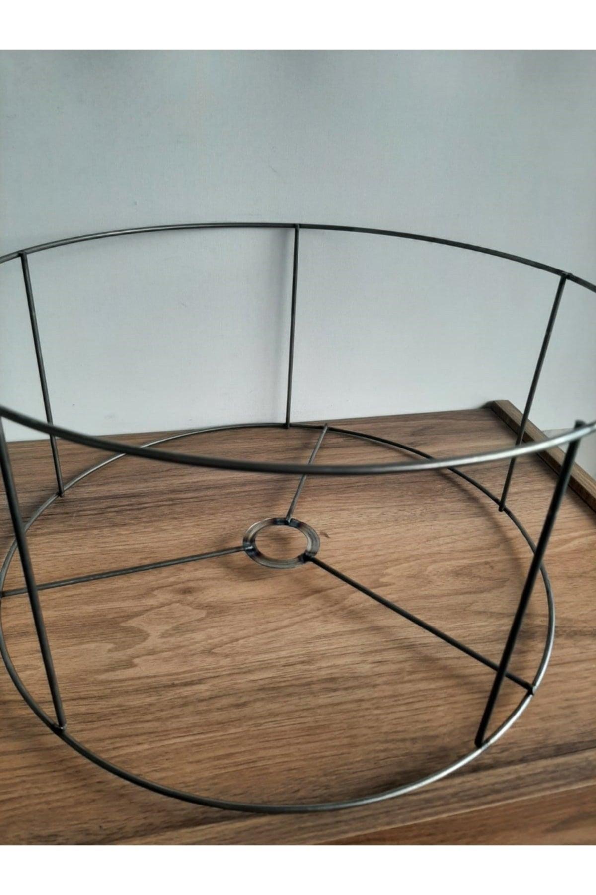 Lampshade And Floor Lamp Wire Circle 40 Cm Diameter 20 Cm Height Large Size - Swordslife