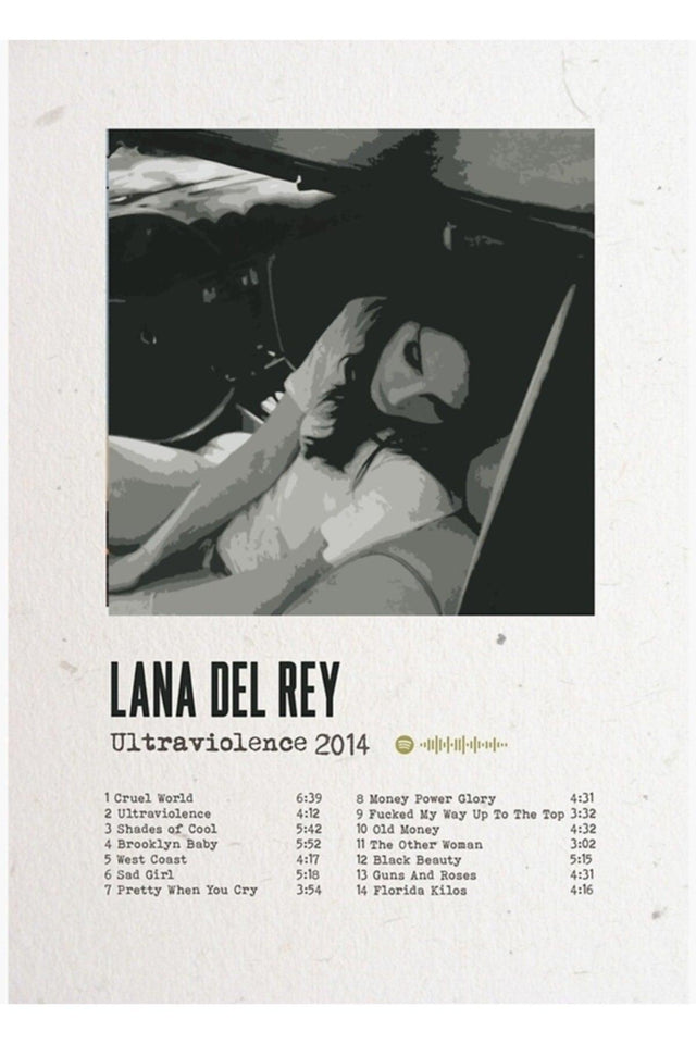 Lana Del Rey Ultraviolence Poster Painting Wood Poster Decorative - Swordslife