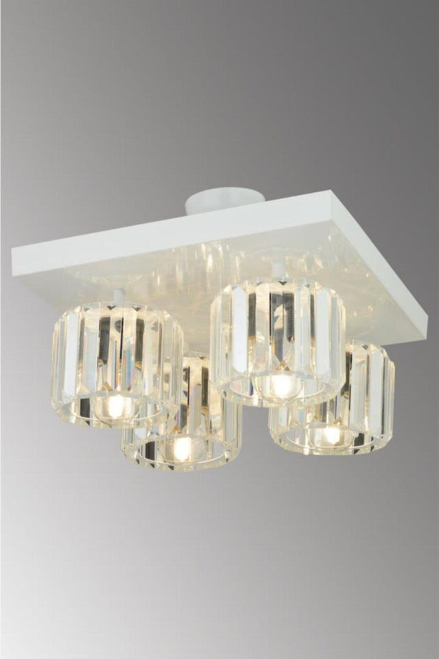 Lara 4-Set White Y-10 Crystal Stone Chandelier - Swordslife