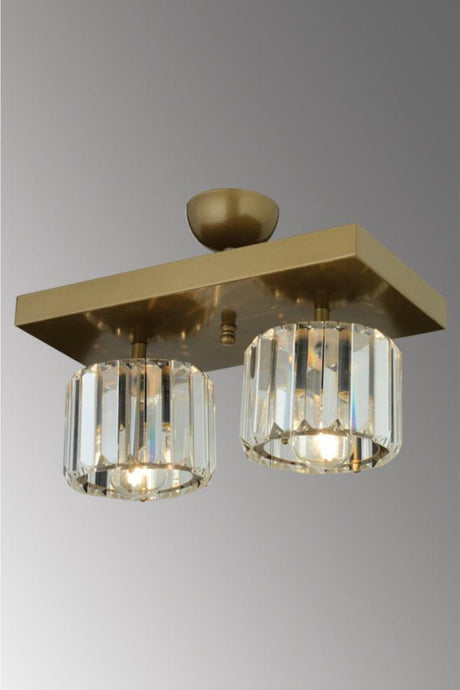 Lara Caka 2 Piece Tumbled Y-10 Crystal Stone Chandelier - Swordslife