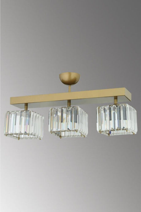 Lara Caka 3-Piece Tumbled K-10 Crystal Stone Chandelier - Swordslife