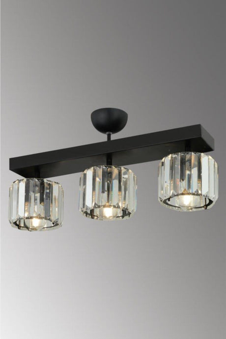 Lara Caka 3-Set Black Y-10vcrystal Stone Chandelier - Swordslife