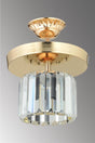 Lara Single Gold Y-10 Crystal Stone Chandelier - Swordslife