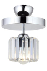 Lara Single Round Chrome Y-10 Chandelier - Swordslife