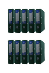 Large Plastic Folder (56411-160) Green 10 Pcs