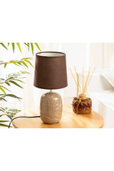 Lavender Ceramic Lampshade 17x17x31 Cm Brown - Swordslife