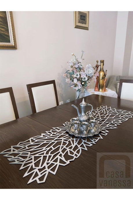 Leaf Leather Runner (33X100) (SILVER) - Swordslife