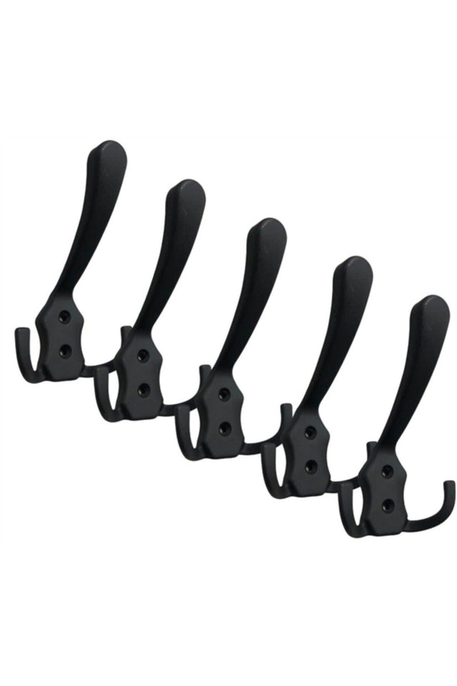 Yaprak Metax Matte Black Furniture Coat Rack