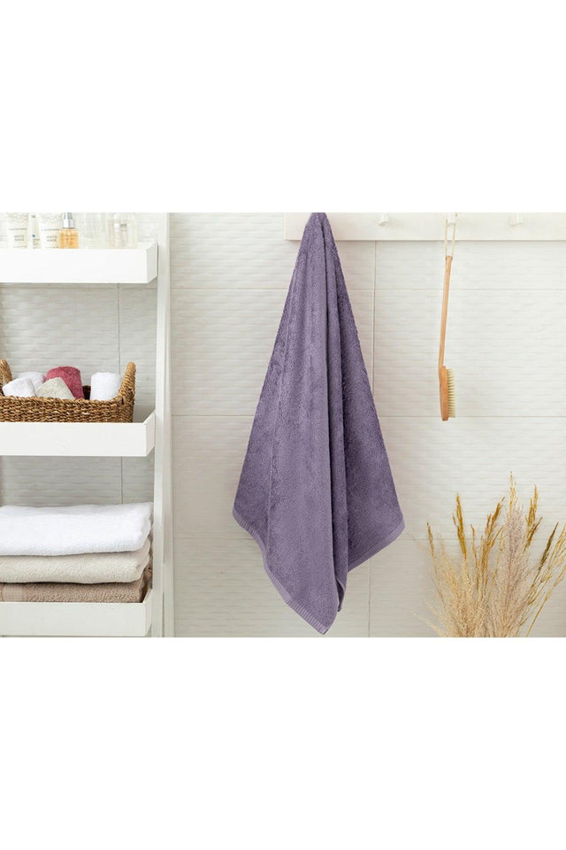 Leafy Bamboo Bath Towel 70x140 Cm Lilac - Swordslife