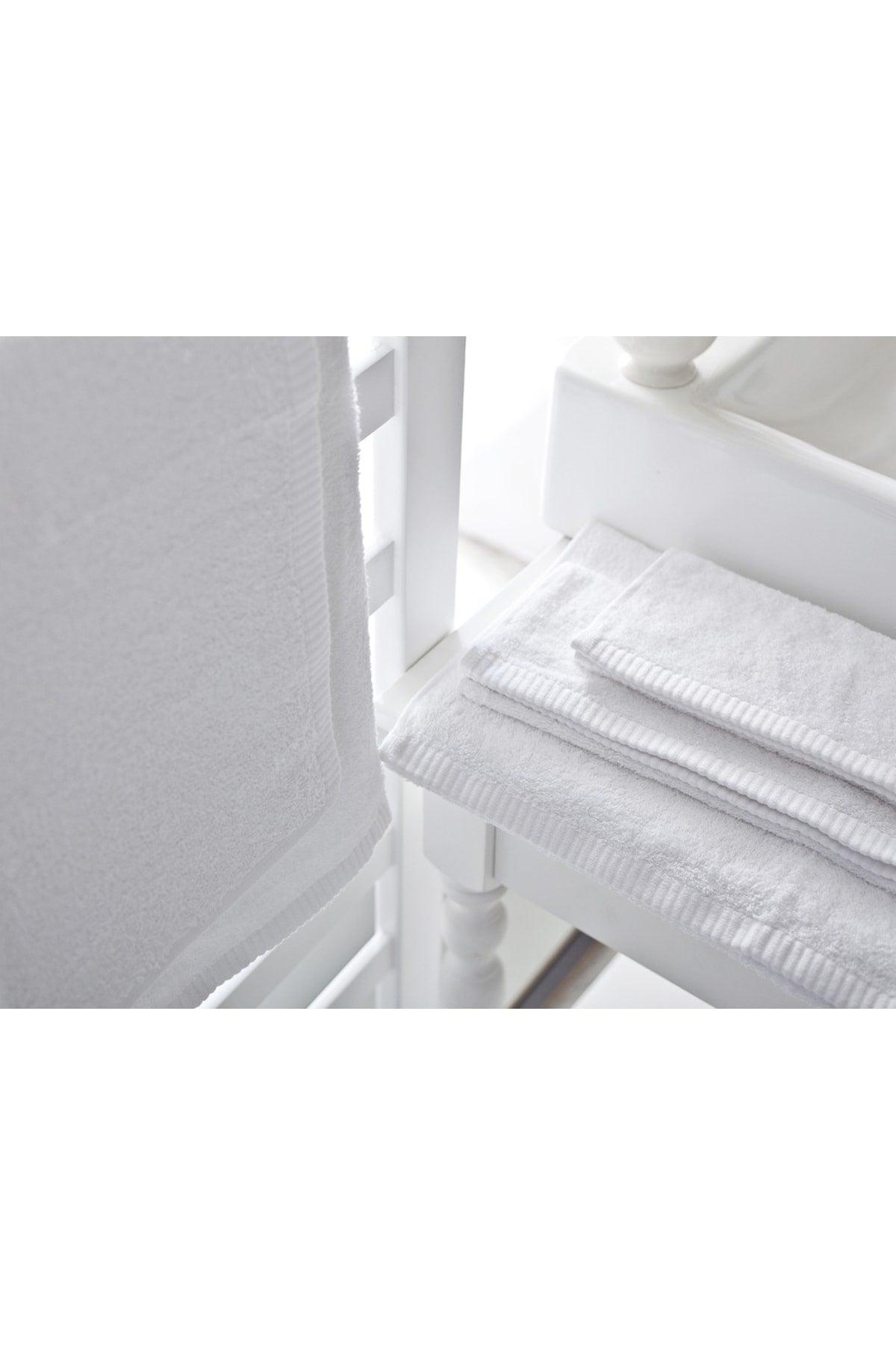 Leafy Bamboo Face Towel 50x90 Cm White - Swordslife