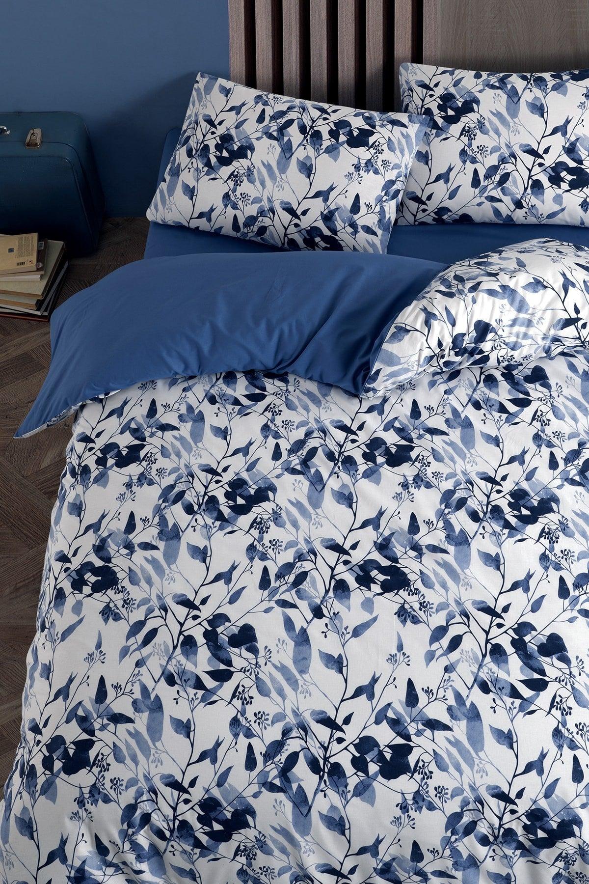 Leaves 100% Cotton Ranforce Single Double Sided Duvet Cover Set 160x220 - Swordslife