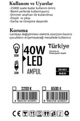 Led Bulb White Color 40 Watt -wholesale