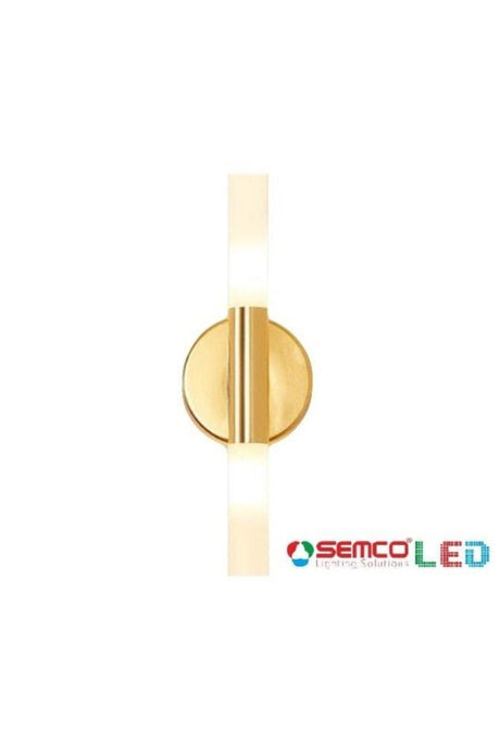Led Lighting Gold Color Coated Infinity Wall Sconce - Swordslife