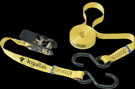 LEGALLAIS tension belt 5m, with ratchet and single hook - Swordslife