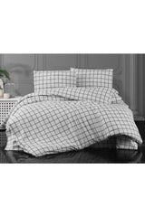 Life Series Minikaro Black and White Double Cotton Duvet Cover Set Ecminikaro05 - Swordslife