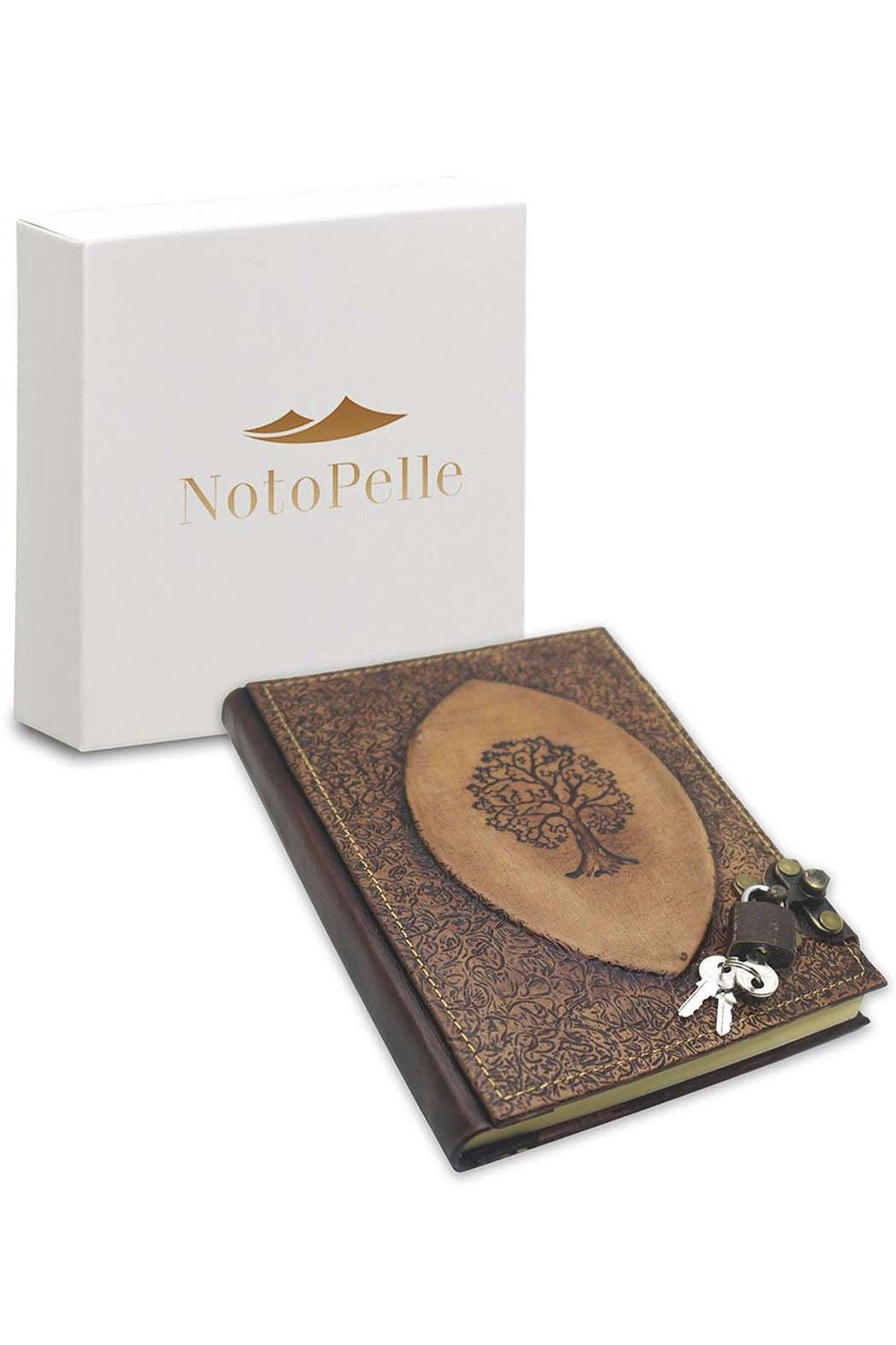 Tree of Life (Confidential) Locked Leather Notebook