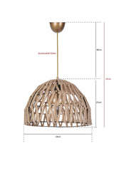 Ligament Jute Chandelier Hnmd-42 - Swordslife