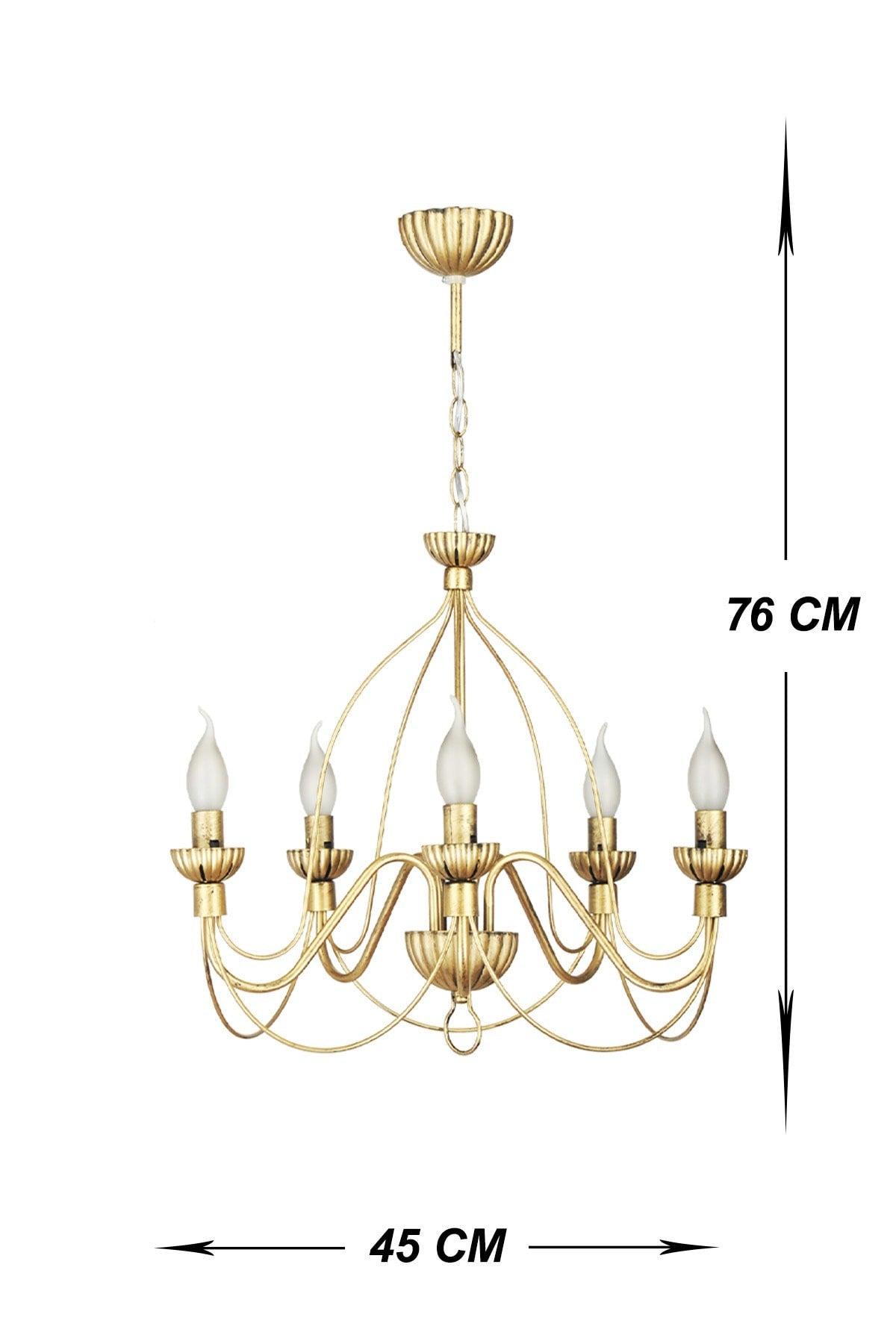 Lighting Amazon 5 Li Tumbled Modern Chandelier - Swordslife