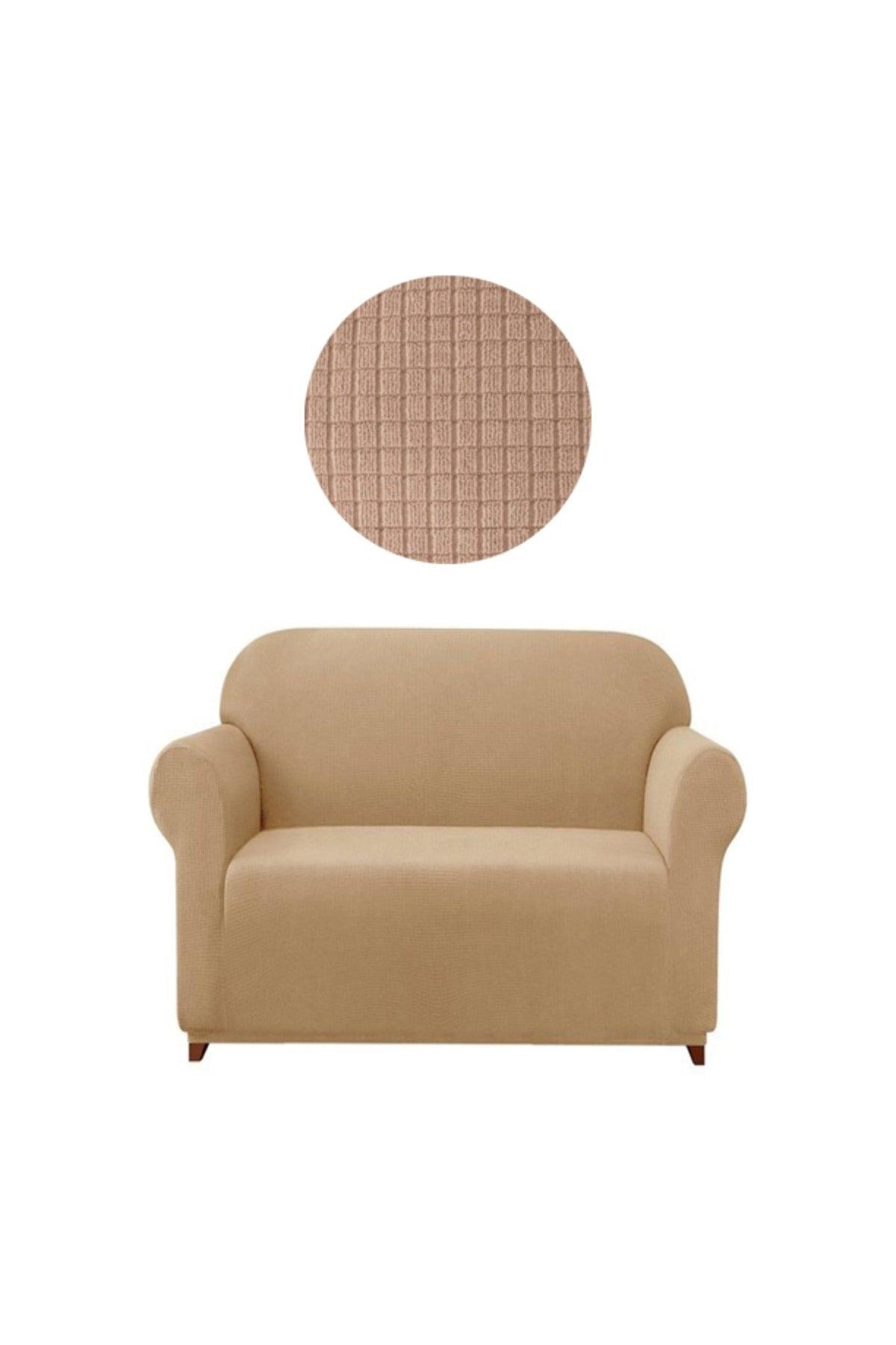 Lycra Armchair, Sofa, Sofa Cover 2 Person Seat Cover Elastic, Pitikare Pattern - Swordslife