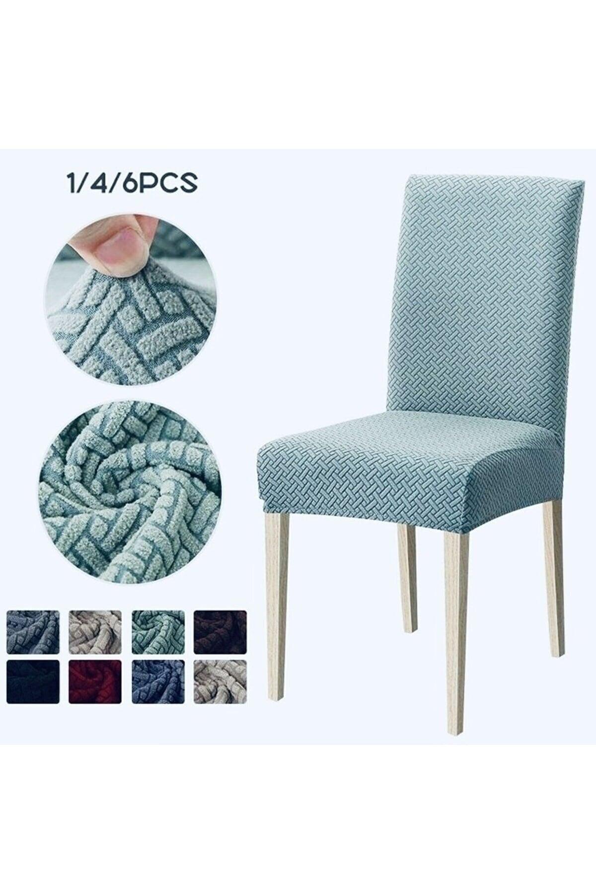 Lycra Fabric Patterned Chair Cover, Elastic, Flexible, High Quality Chair Cover 1 Piece - Swordslife