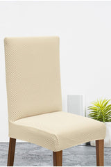 Lycra Washable 4-Seat Chair Cover | Chair Cover Cream - Swordslife