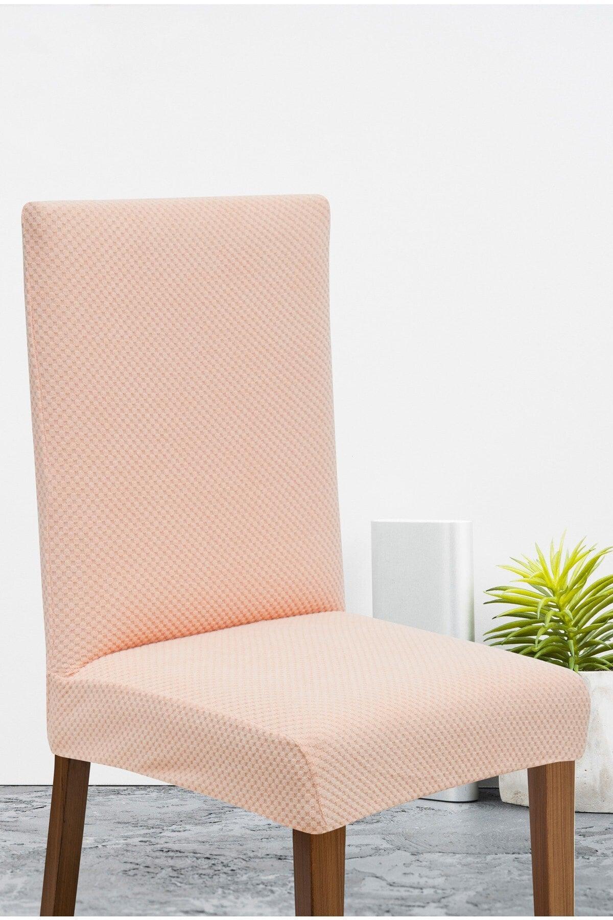 Lycra Washable Single Chair Cover | Chair Cover Powder Pink - Swordslife