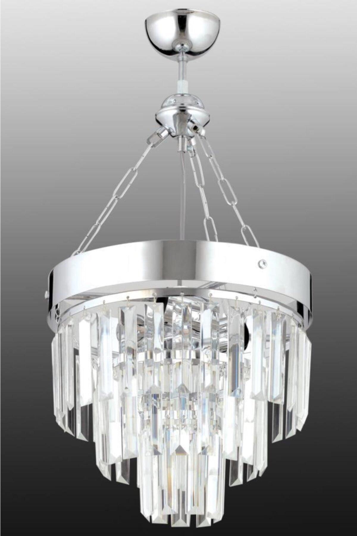 Linda 30 Silver Luxury Crystal Stone Chandelier - Swordslife