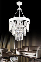 Linda 30 White Crystal Stone Chandelier - Swordslife