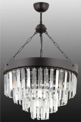 Linda 40' Black Luxury Crystal Stone Chandelier - Swordslife