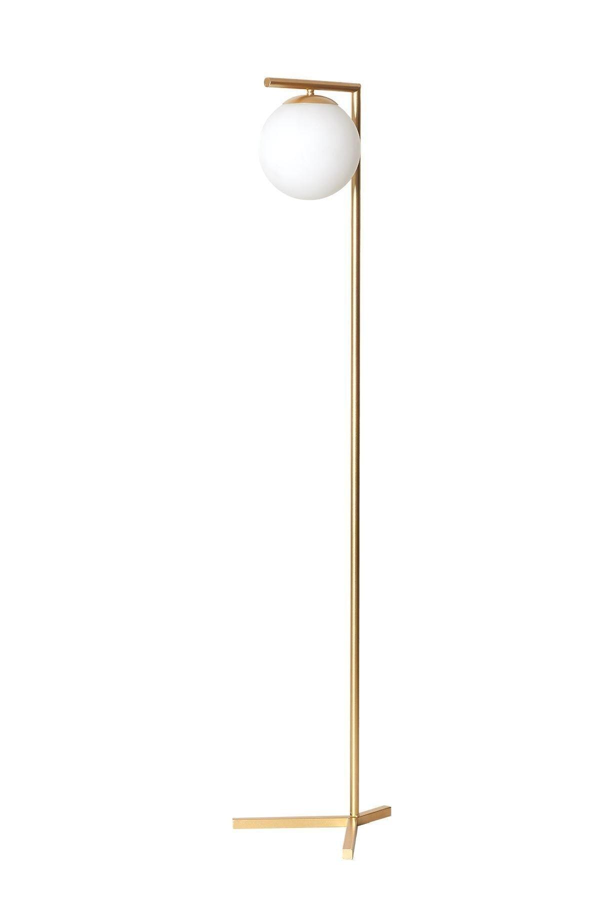 Linda Yellow Metal Body White Glass Design Luxury Floor Lighting Floor Lamp - Swordslife