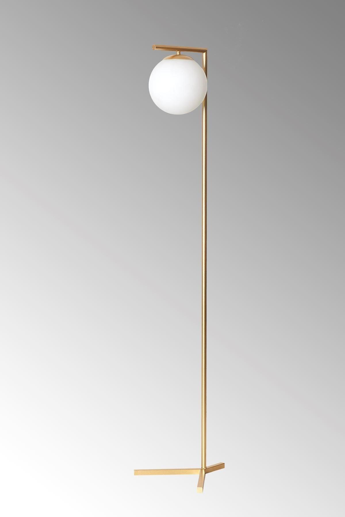 Linda Yellow Metal Body White Glass Design Luxury Floor Lighting Floor Lamp - Swordslife