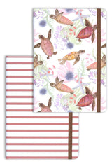 Striped Caretta Caretta Notebook Set 15x21 cm a