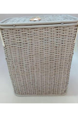 Laundry Basket,grey Bamboo,laundry, Small - Swordslife