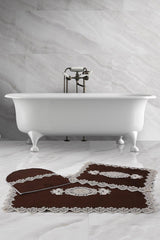 Lisa Cornered Brown 3-Set French Guipure Bath