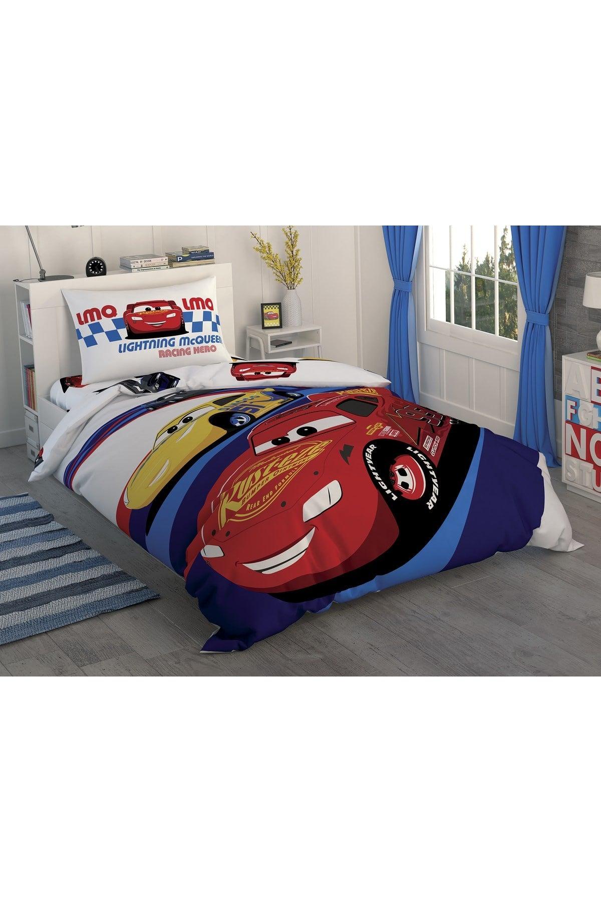 Licensed Duvet Cover Set Disney Cars Race - Swordslife