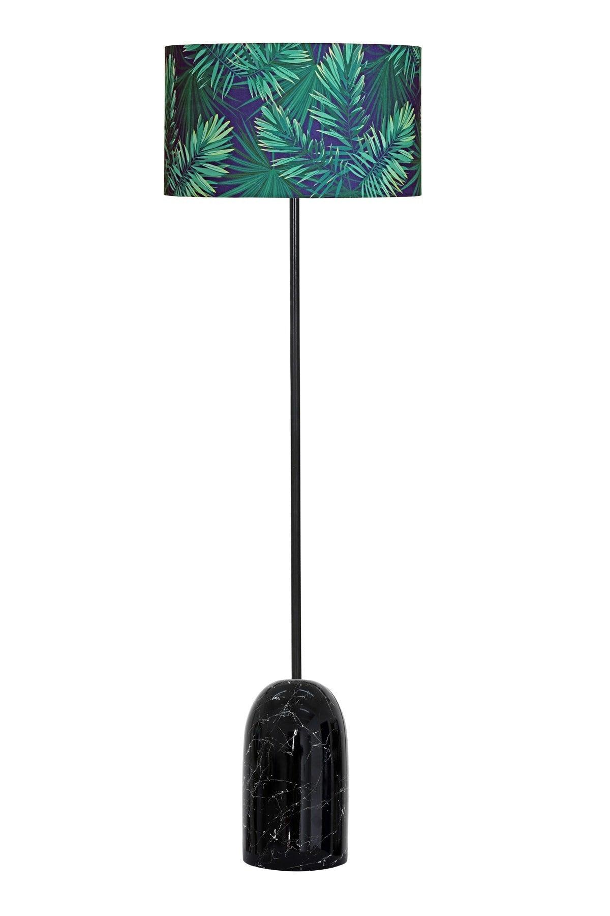 Lmd-mda01 Black Single Leg Floor Lamp - Leaf - Swordslife