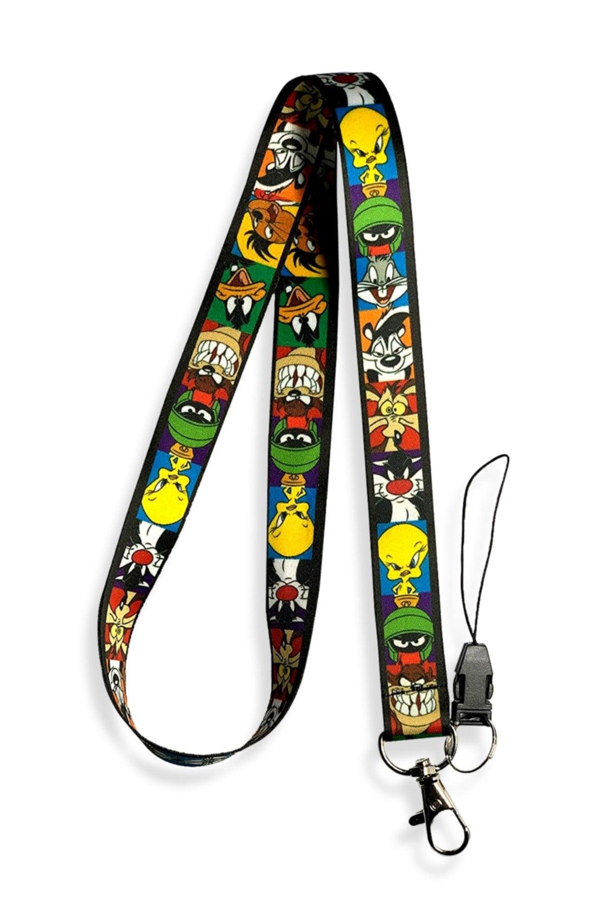 Looney Tunes Set of 4 Neck Lanyard Phone