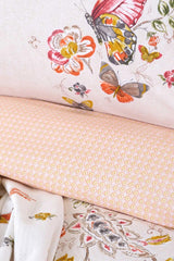 Lorena Pink 100% Cotton Double Pique Duvet Cover Set - Swordslife