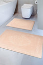 Lotus 2-Piece Cotton Toilet Seat, Powder Bath Mat Set - Swordslife