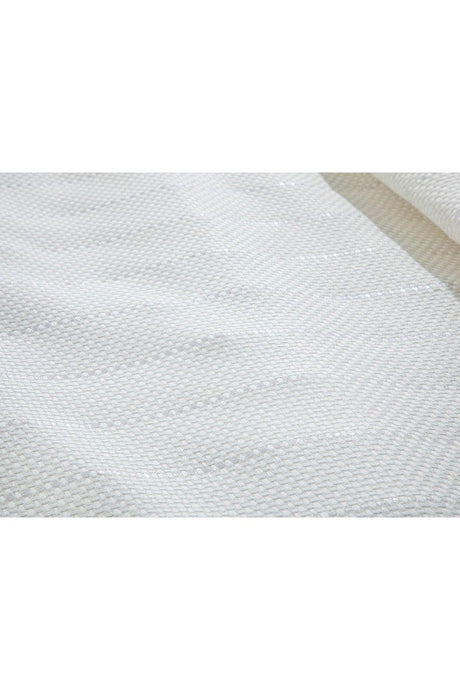 Lucent Silvery Cotton Viscose Double Pique Set 200x220 Cm Mother of Pearl - Swordslife