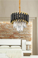 Luna 30' Black-gold Luxury Crystal Stone Chandelier - Swordslife