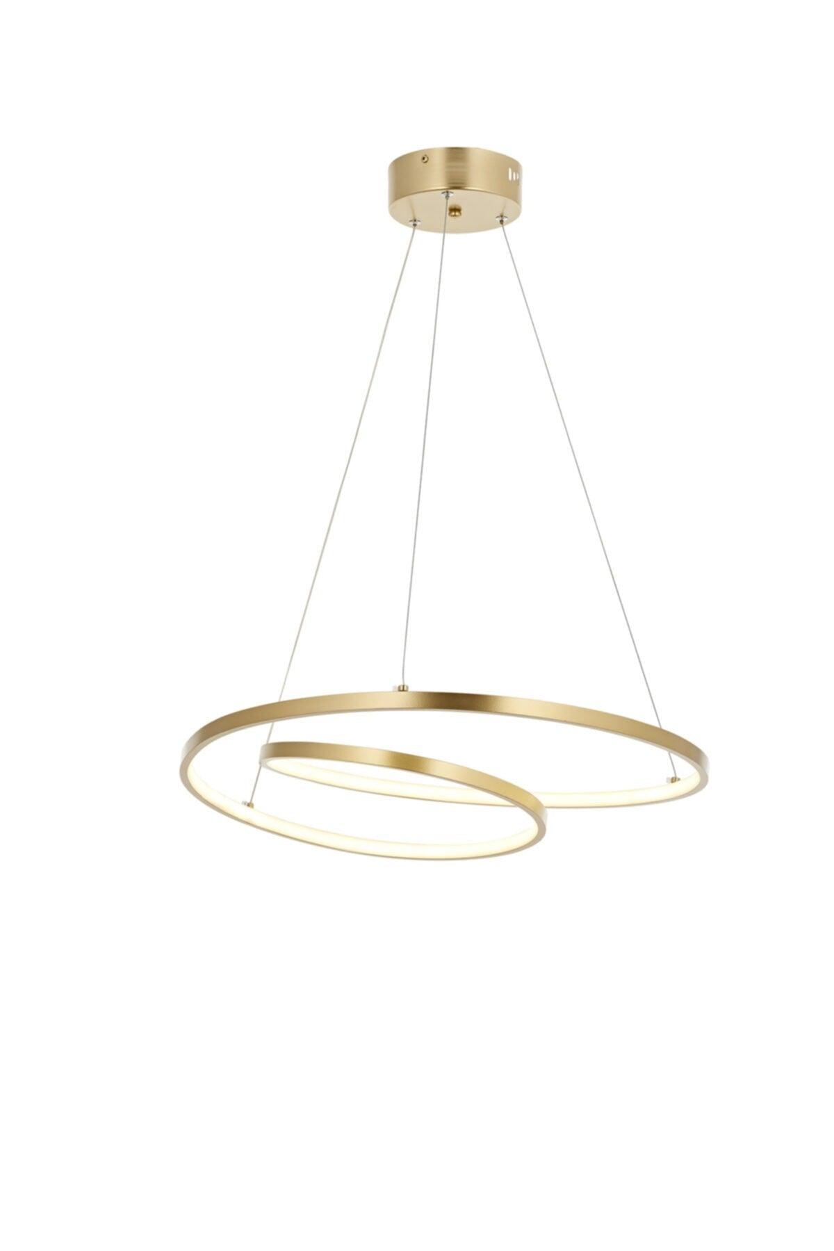 Lundra Pendant Lamp Led Chandelier Gold - Swordslife